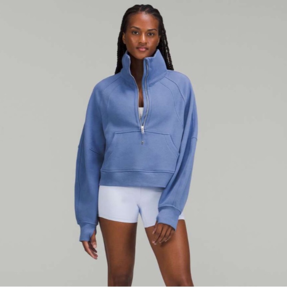 NEW Lululemon Scuba Oversized Funnel Neck Half-Zip in Water Drop